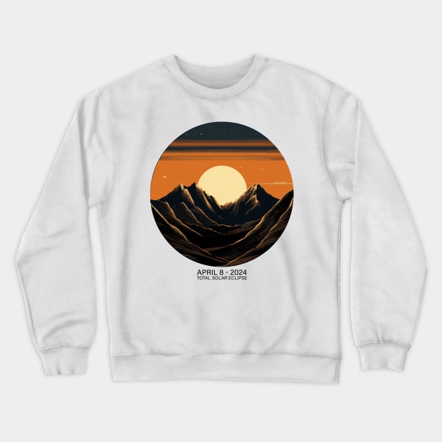 Celestial Dance 2024: North America's Solar Spectacle Crewneck Sweatshirt by star trek fanart and more